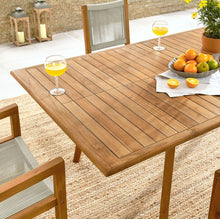 Load image into Gallery viewer, Vienna Outdoor Patio Teak and Rope Dining Set
