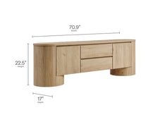 Load image into Gallery viewer, Duval 71 Inch Oval TV Cabinet

