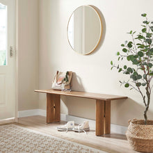 Load image into Gallery viewer, Amistad Wood Bench in Walnut
