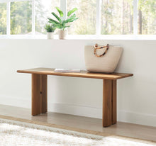 Load image into Gallery viewer, Amistad Wood Bench in Walnut
