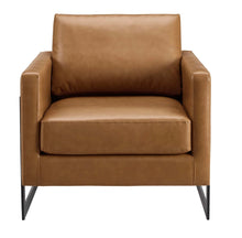 Load image into Gallery viewer, Posse Vegan Leather Accent Chair in Black Tan
