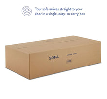 Load image into Gallery viewer, Kaiya Vegan Leather Sofa in Tan
