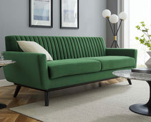 Load image into Gallery viewer, Sofia Channel Tufted Performance Velvet Sofa

