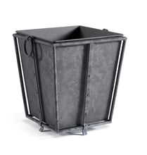 Load image into Gallery viewer, Antique Gray Tapered Planter
