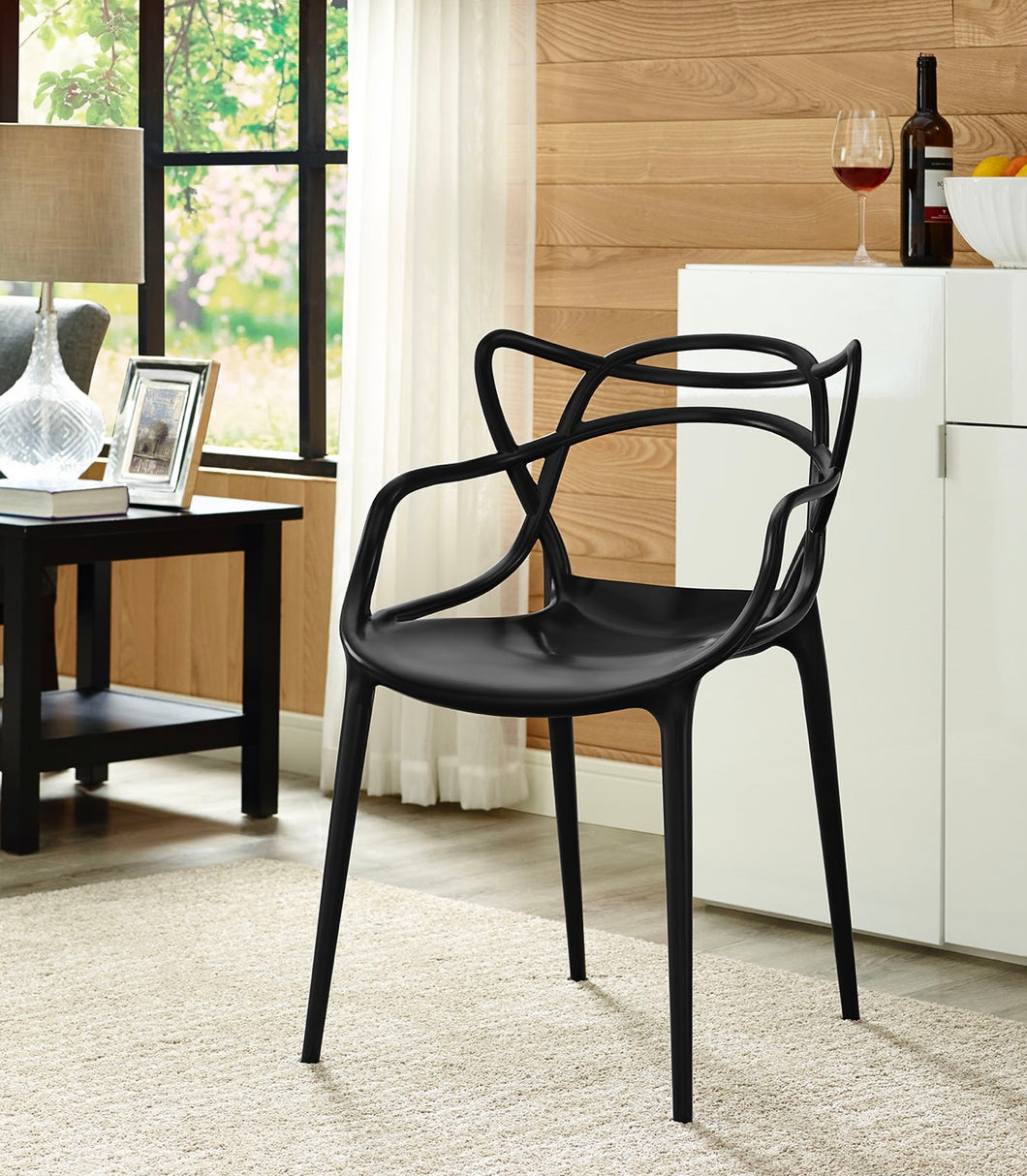 Entangled Dining Armchair in Black