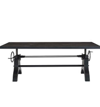 Load image into Gallery viewer, Genuine 96&quot; Crank Height Adjustable Rectangle Dining and Conference Table in Black

