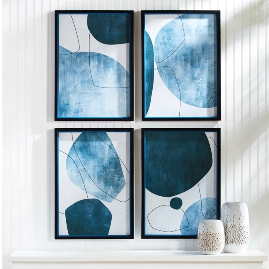 Abstract Ecliptic Prints, set of 4