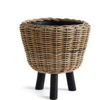 Load image into Gallery viewer, Woven Rattan Dry Basket Plant Riser

