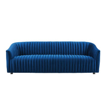 Load image into Gallery viewer, Announce Performance Velvet Channel Tufted Sofa
