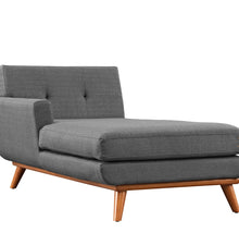 Load image into Gallery viewer, Engage Left-Facing Upholstered Fabric Chaise in Azure
