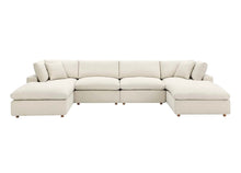 Load image into Gallery viewer, Giuli Down Filled Overstuffed 6-Piece Sectional Sofa
